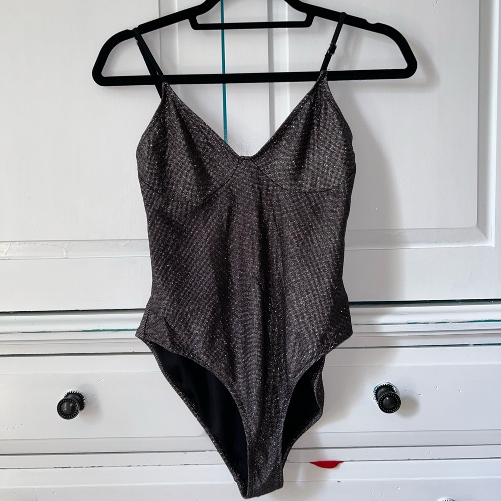 Sparkly Silver Medium Bodysuit